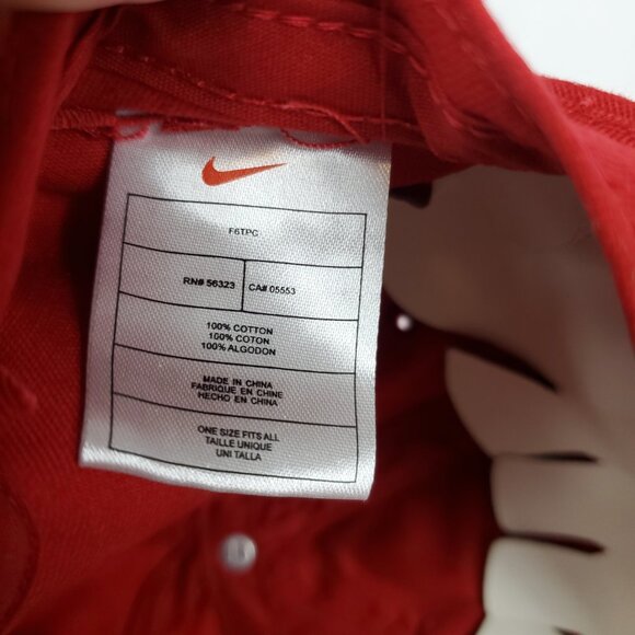 Nike UNLV Red Ball Cap Rebels Las Vegas Hat OS Embroidered UNLV Front - Picture 6 of 10